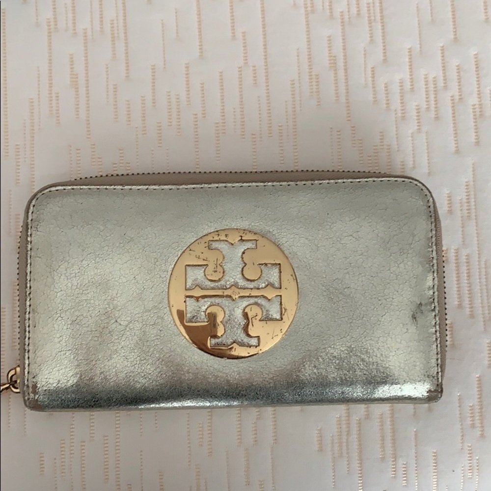 Tory Burch gold wallet